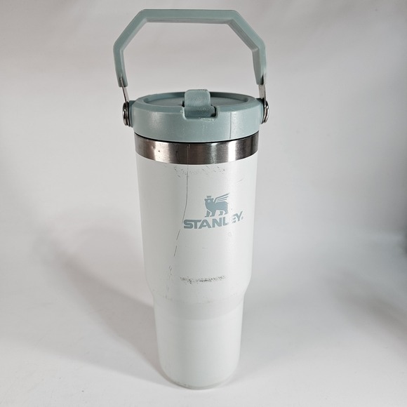 Stanley Other - Stanley MIST The IceFlow Flip Straw Tumbler 30oz Light Blue Insulated Cup Handle